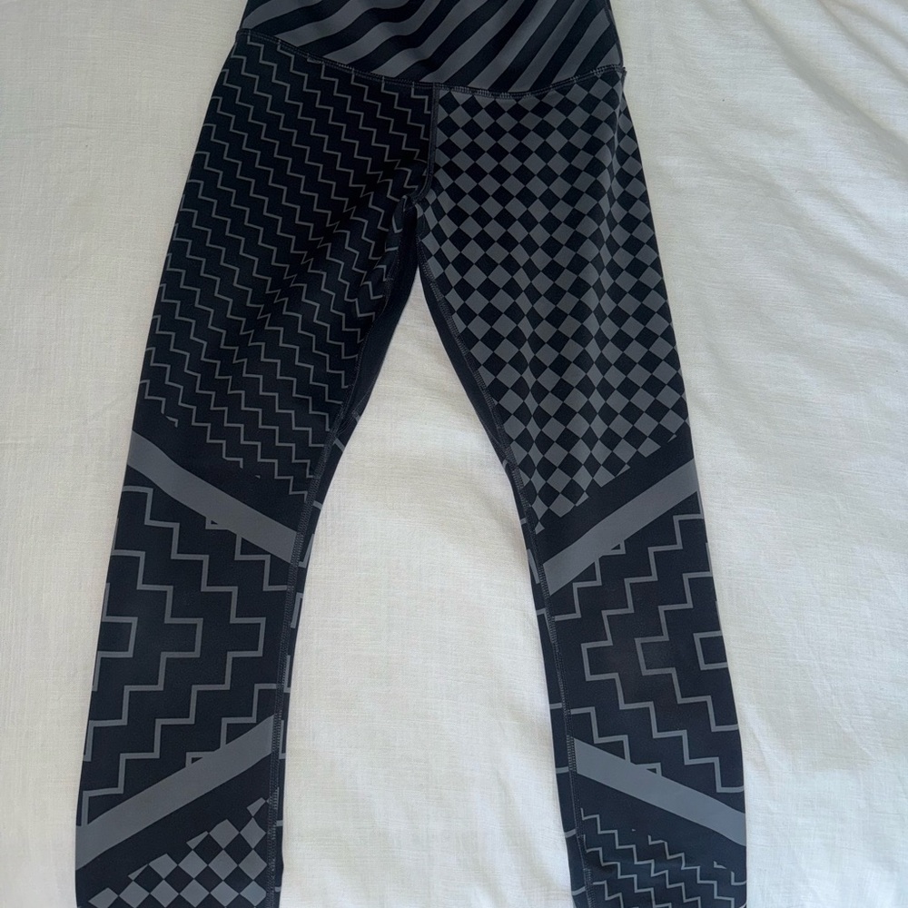 Nike Black and Gray Dri-FIT Leggings